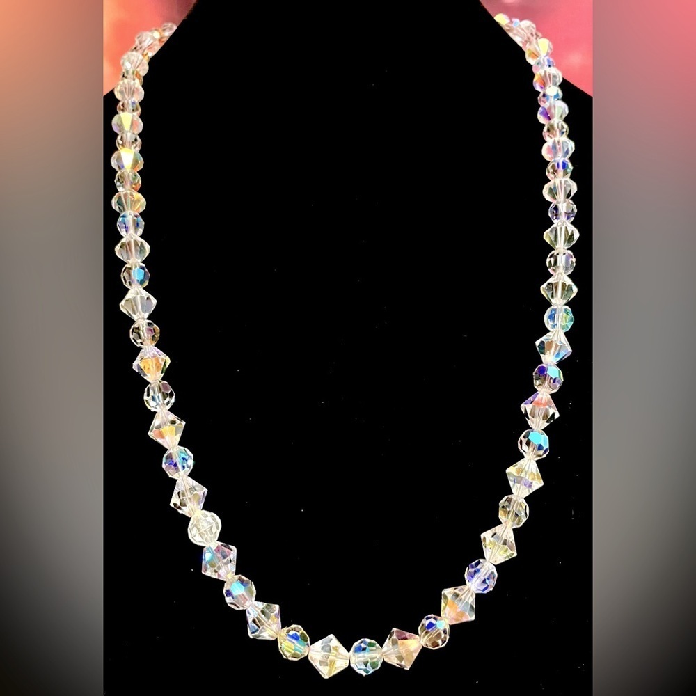 Aurora Borealis crystal necklace​​​​